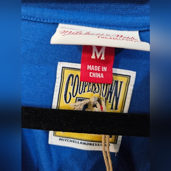 NWT MITCHELL & NESS Men's Royal Los Angeles Dodgers Cooperstown Collection Logo - Picture 3 of 4